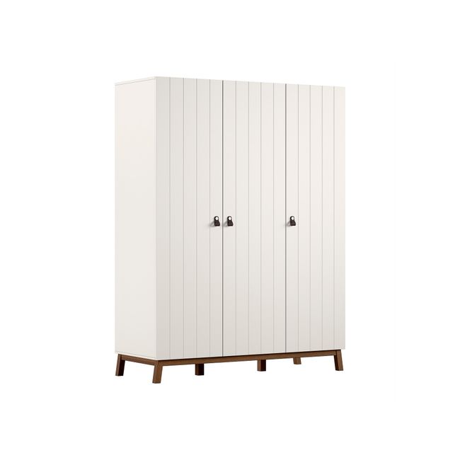 Kleerkast SEZANE - Klei / walnoot