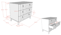 Commode SEZANE - Klei / walnoot VPC-38-000003