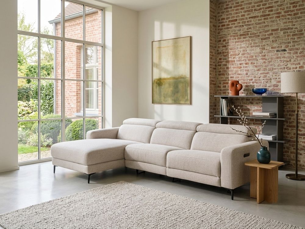 Hoekzetel met elektr. relax NOX - Beige C-KUK-9-HKS4
