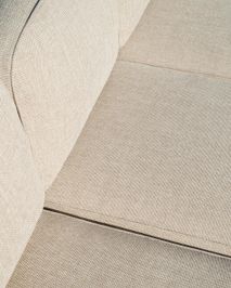 3-zit ELUNDA - Massief teakhout / Beige KAV S00113RO12