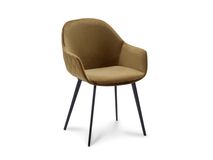 Set van 6 armstoelen CALVIN - Goud velvet C-XLC-CA-SET1