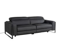 3-zit met elektr. relaxen RINO - Zwart leder C-CAL-168-HKS1