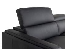 3-zit met elektr. relaxen RINO - Zwart leder C-CAL-168-HKS1