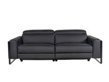 3-zit met elektr. relaxen RINO - Zwart leder C-CAL-168-HKS1