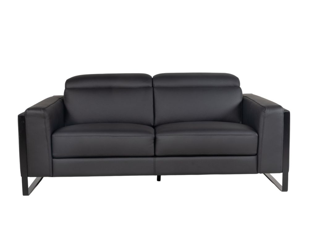 2-zit RINO - Zwart leder CAL-168-TZ1