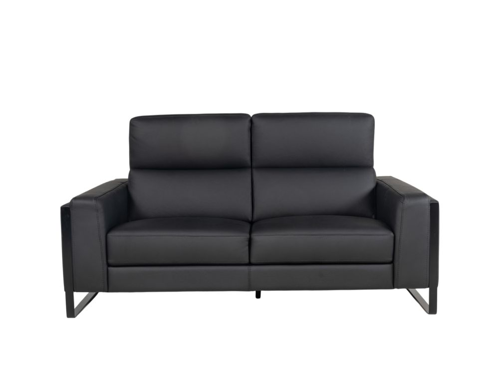 2-zit RINO - Zwart leder CAL-168-TZ1