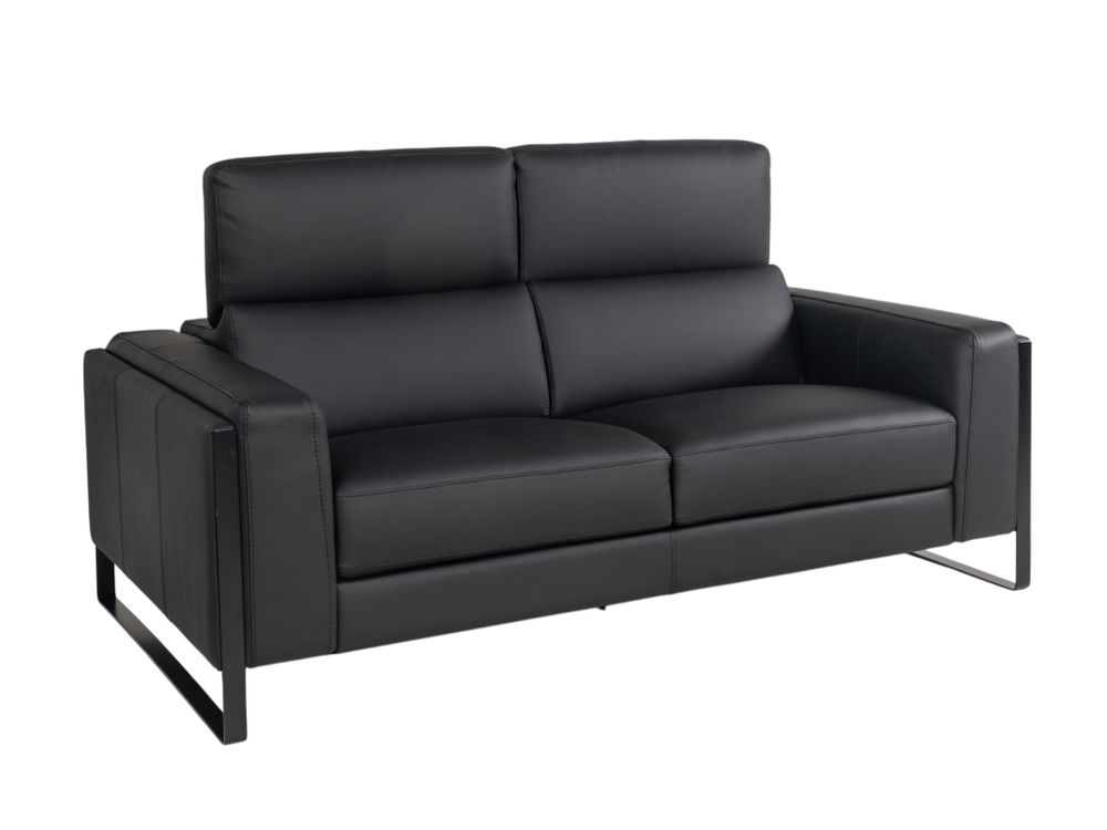 2-zit RINO - Zwart leder CAL-168-TZ1