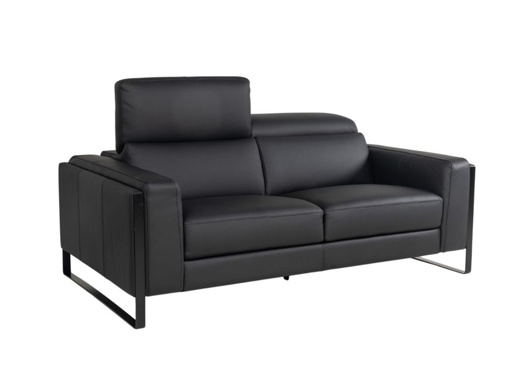 2-zit RINO - Zwart leder CAL-168-TZ1