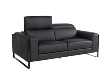 2-zit RINO - Zwart leder CAL-168-TZ1
