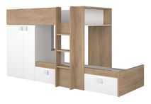 Stapelbed Maxim - Eik / Wit TRA-13-001