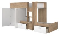 Stapelbed Maxim - Eik / Wit TRA-13-001