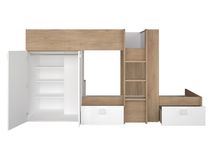 Stapelbed Maxim - Eik / Wit TRA-13-001