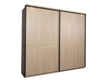 Schuifdeurkast LAGO - Eikenhouten look MBR-85-000021