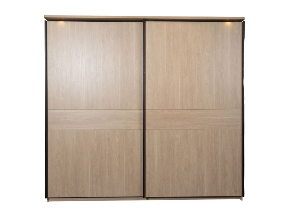 Schuifdeurkast LAGO - Eikenhouten look MBR-85-000021