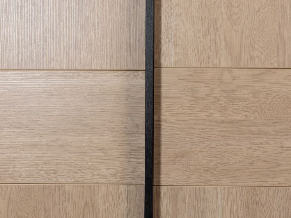 Schuifdeurkast LAGO - Eikenhouten look MBR-85-000021
