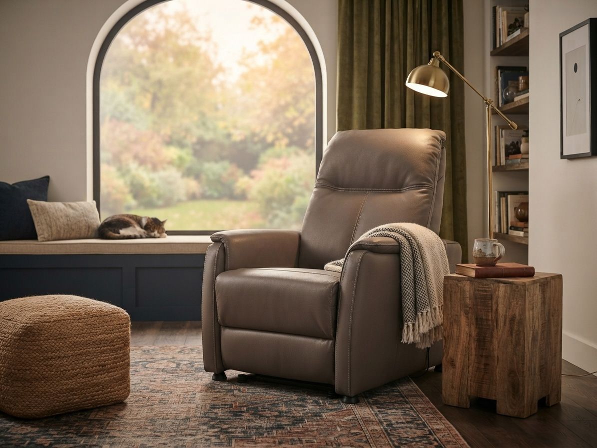 Relaxfauteuil MINIMO - Taupe leder