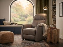 Relaxfauteuil MINIMO - Taupe leder RCR-84-000038-SAMOLI
