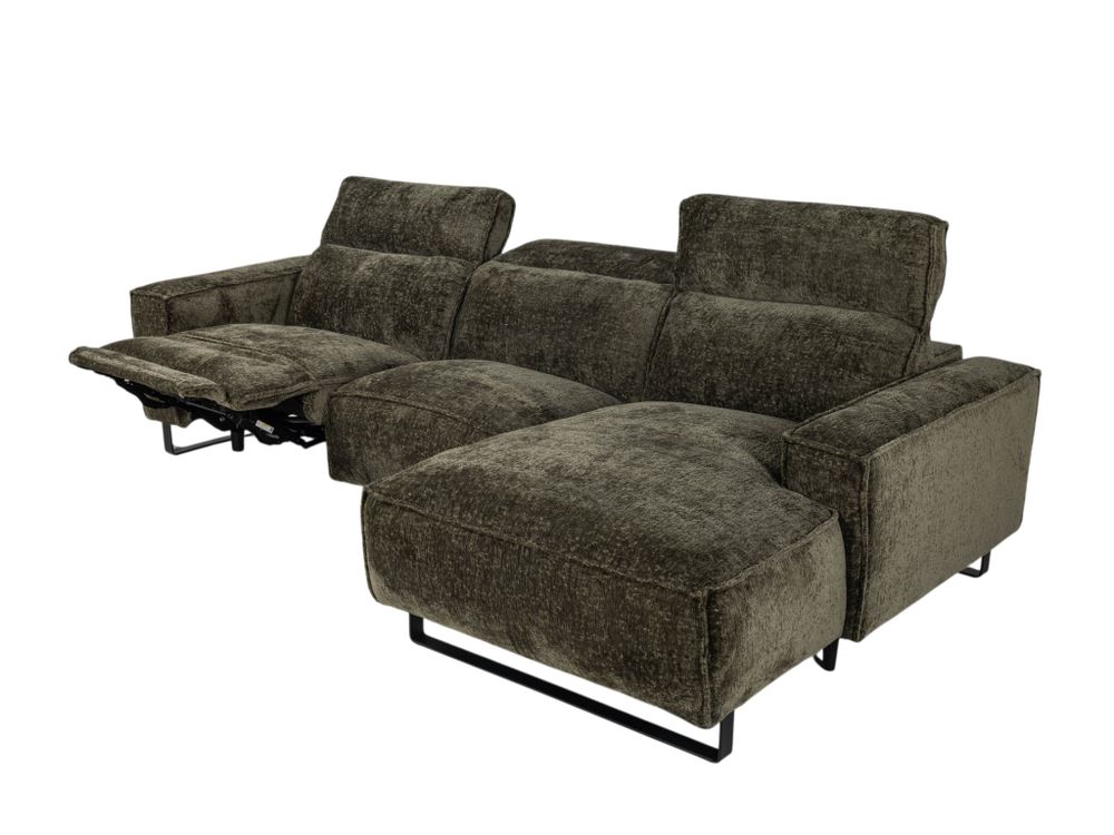 Hoekzetel met elektr. relax VENTO - Donkergroen C-KUK-23-HKS1