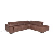 Hoekzetel met elektr. relax LIVINGSTONE - Bruin le C-DDV-28-HKSTZ1