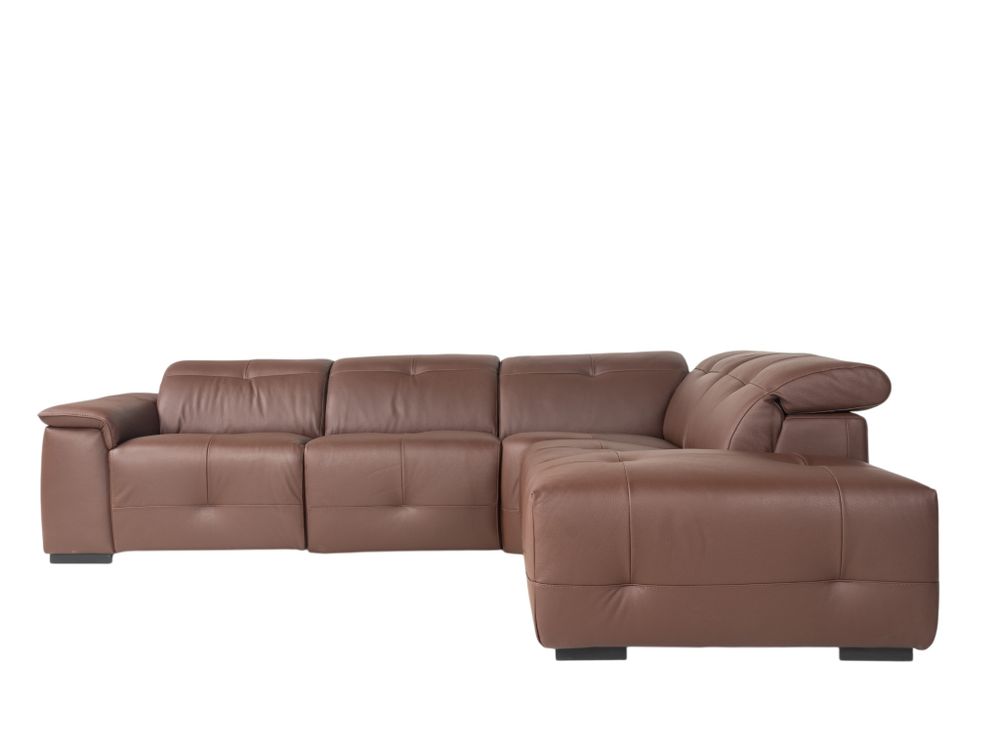 Hoekzetel met elektr. relax LIVINGSTONE - Bruin le C-DDV-28-HKSTZ1