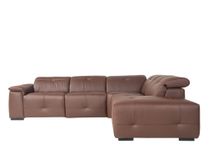 Hoekzetel met elektr. relax LIVINGSTONE - Bruin le C-DDV-28-HKSTZ1