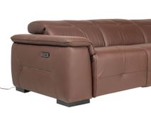 Hoekzetel met elektr. relax LIVINGSTONE - Bruin le C-DDV-28-HKSTZ1