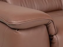 Hoekzetel met elektr. relax LIVINGSTONE - Bruin le C-DDV-28-HKSTZ1