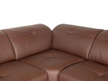 Hoekzetel met elektr. relax LIVINGSTONE - Bruin le C-DDV-28-HKSTZ1