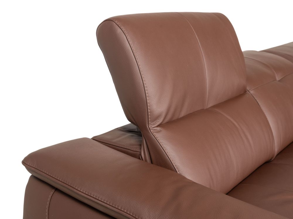 Hoekzetel met elektr. relax LIVINGSTONE - Bruin le C-DDV-28-HKSTZ1