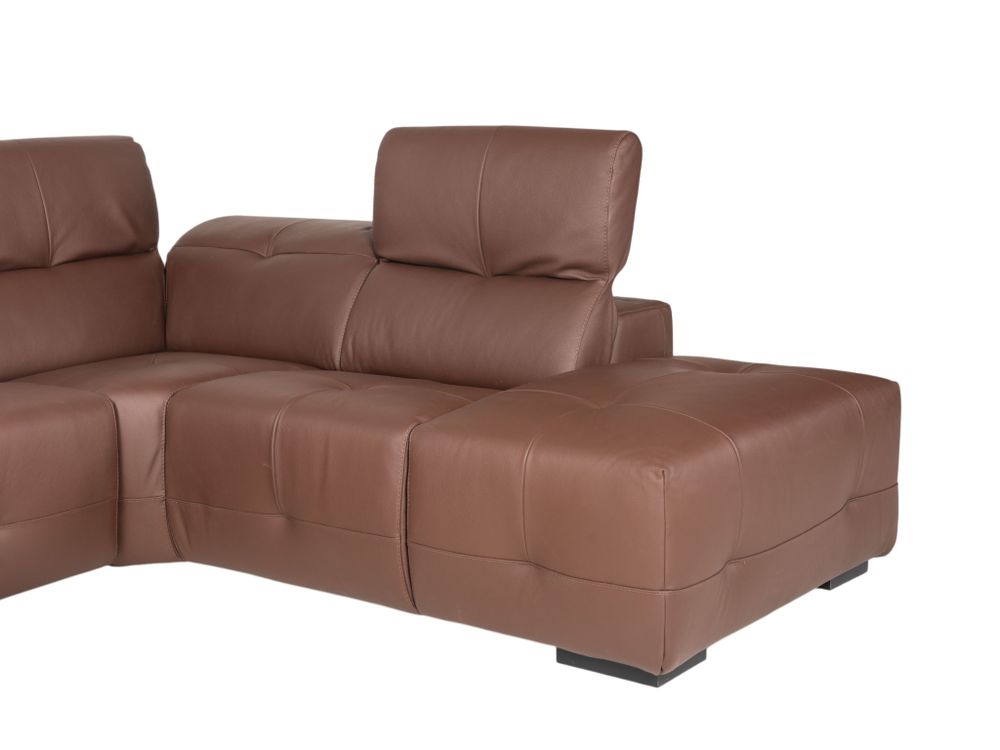 Hoekzetel met elektr. relax LIVINGSTONE - Bruin le C-DDV-28-HKSTZ1
