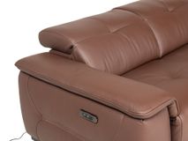 Hoekzetel met elektr. relax LIVINGSTONE - Bruin le C-DDV-28-HKSTZ1