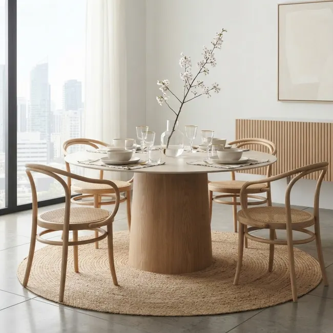 Eetkamertafel TOM - Travertijn