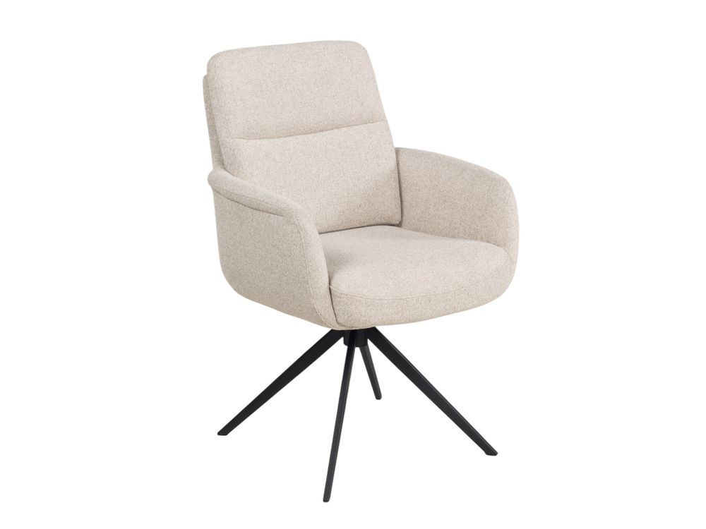 Draaibare armstoel TOBY - Beige MED-67-TZ1