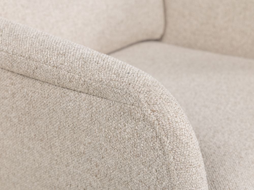 Draaibare armstoel TOBY - Beige MED-67-TZ1
