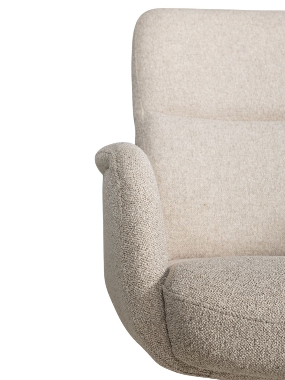 Draaibare armstoel TOBY - Beige MED-67-TZ1