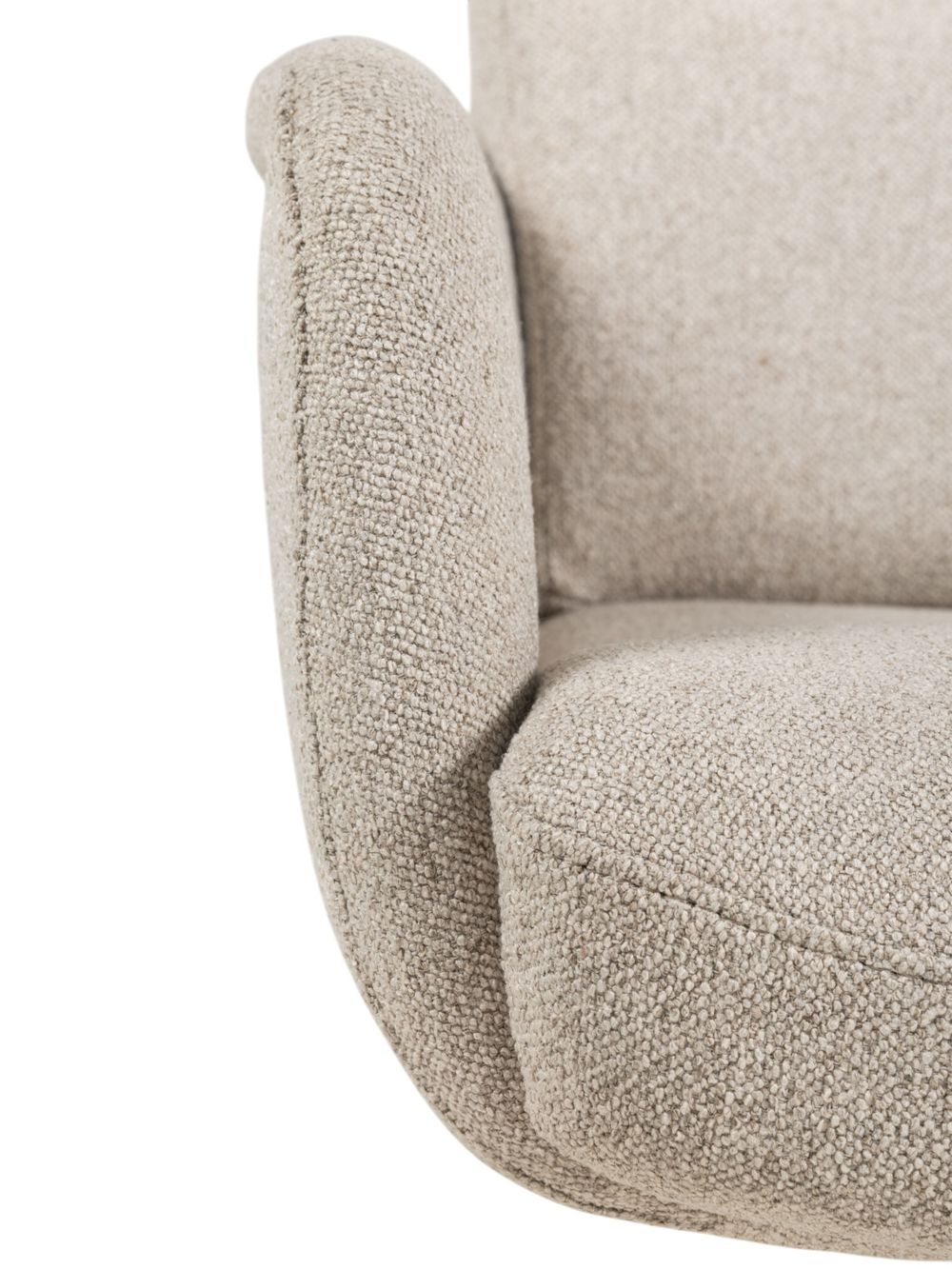 Draaibare armstoel TOBY - Beige MED-67-TZ1