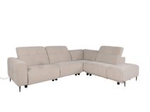 Hoeksalon met elektr. relax LINZ - Beige MED-66-TZ1