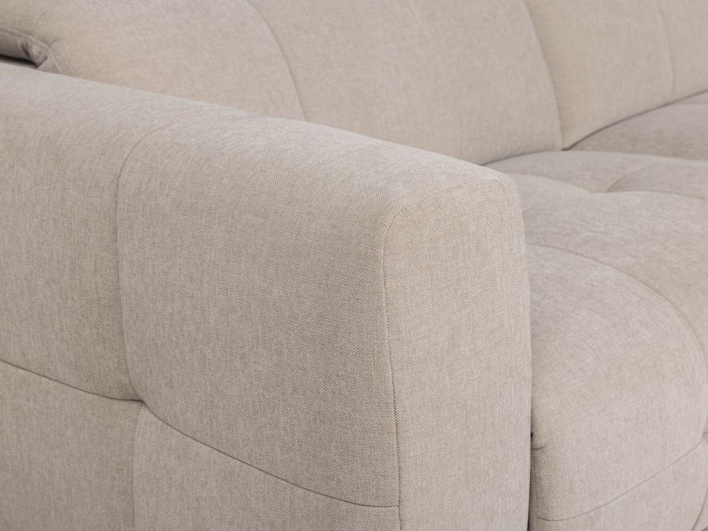 Hoeksalon met elektr. relax LINZ - Beige MED-66-TZ1