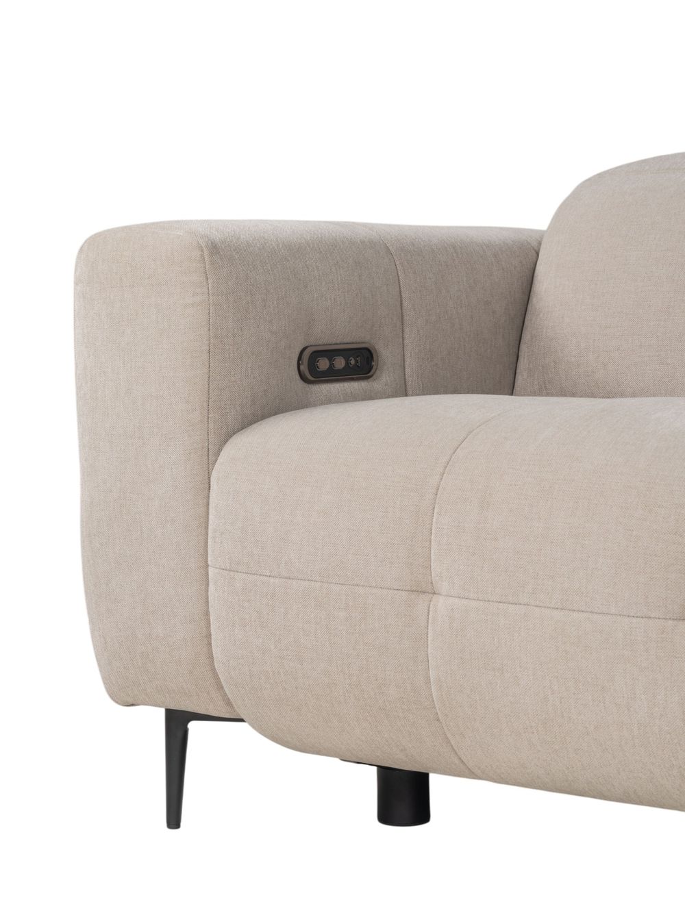 Hoeksalon met elektr. relax LINZ - Beige MED-66-TZ1