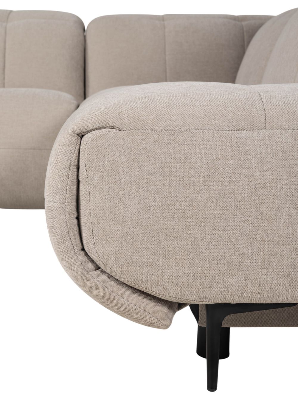 Hoeksalon met elektr. relax LINZ - Beige MED-66-TZ1