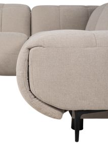 Hoeksalon met elektr. relax LINZ - Beige MED-66-TZ1