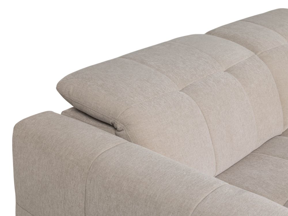 Hoeksalon met elektr. relax LINZ - Beige MED-66-TZ1