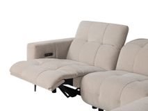 Hoeksalon met elektr. relax LINZ - Beige MED-66-TZ1