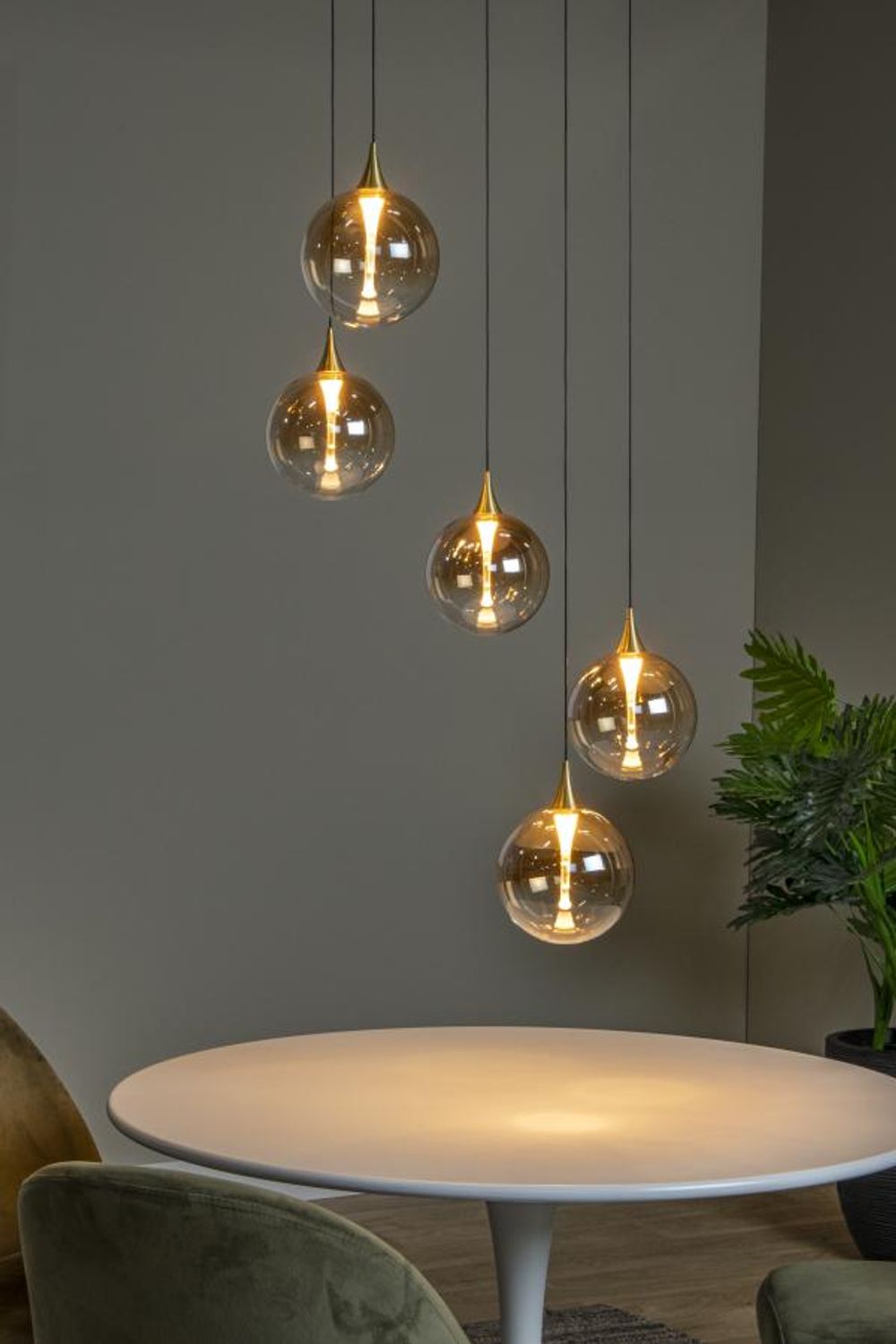 Hanglamp GISELA - Amberkleurig LCD134941862