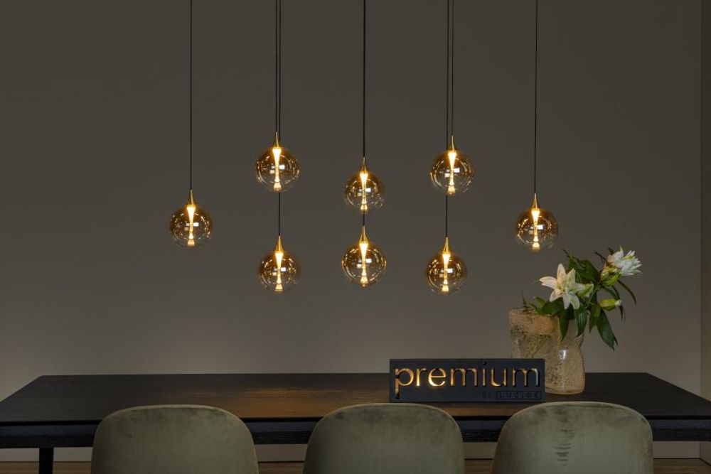 Hanglamp GISELA - Amberkleurig LCD134942962