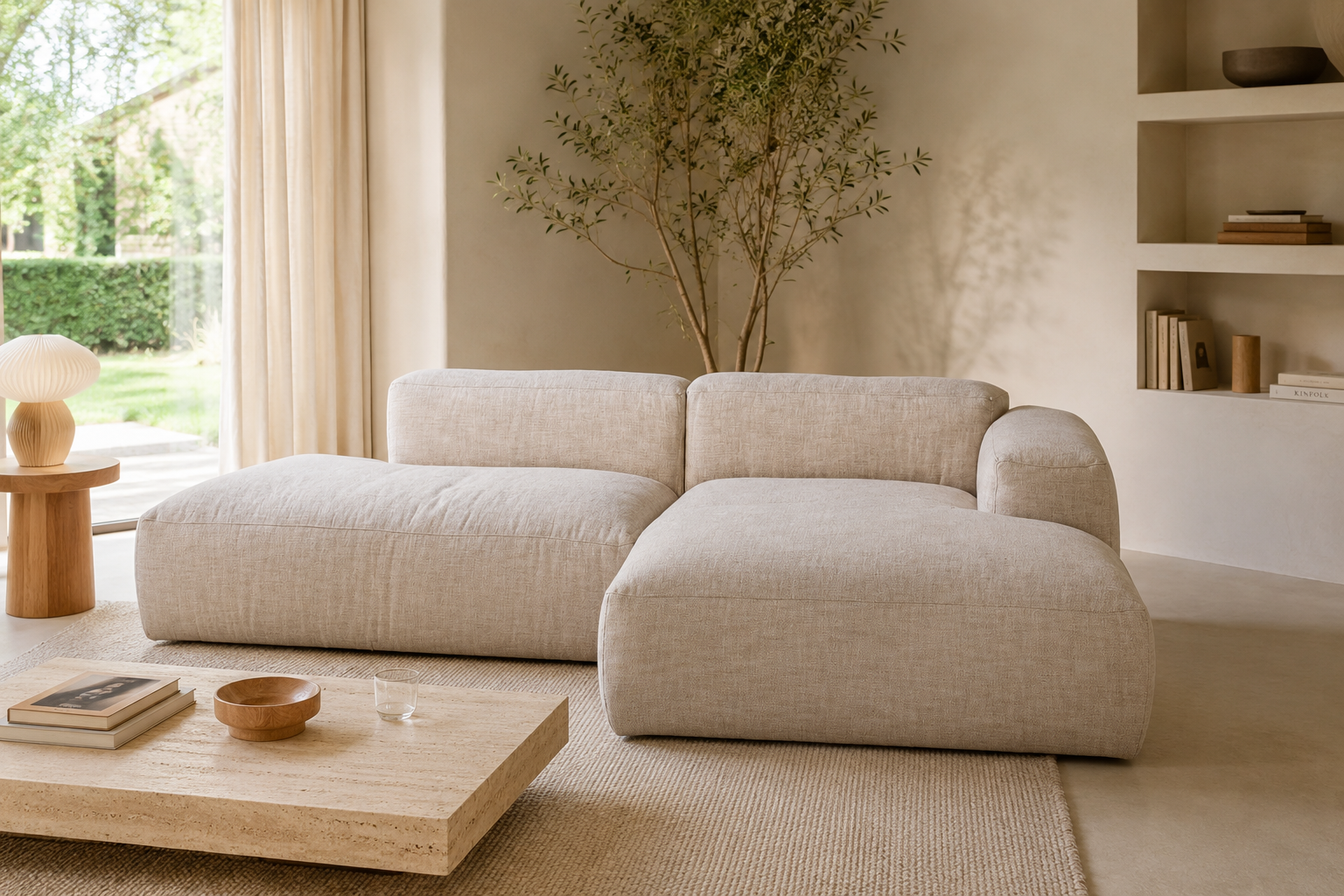 Hoekzetel LIO - Beige