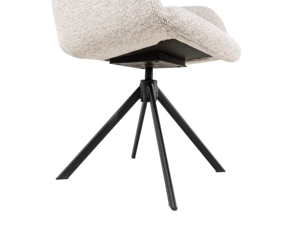 Set van 6 eetkamerstoelen BRIGITA - Beige C-PRM-8-SET6