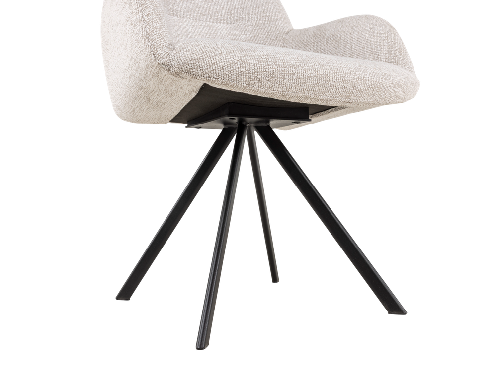 Set van 6 eetkamerstoelen BRIGITA - Beige C-PRM-8-SET6