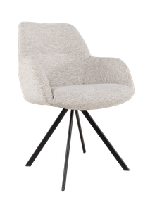 Set van 6 eetkamerstoelen BRIGITA - Beige C-PRM-8-SET6