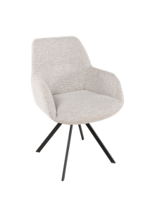 Set van 6 eetkamerstoelen BRIGITA - Beige C-PRM-8-SET6